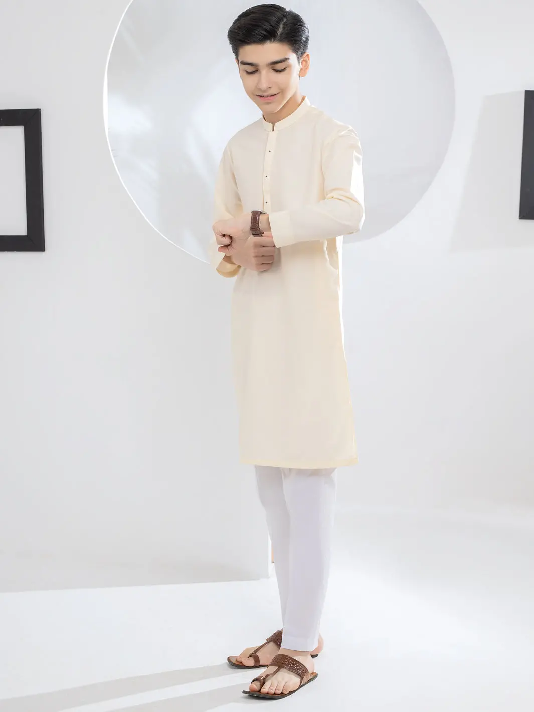 Off White Blended Kurta - Alt-K-043 1
