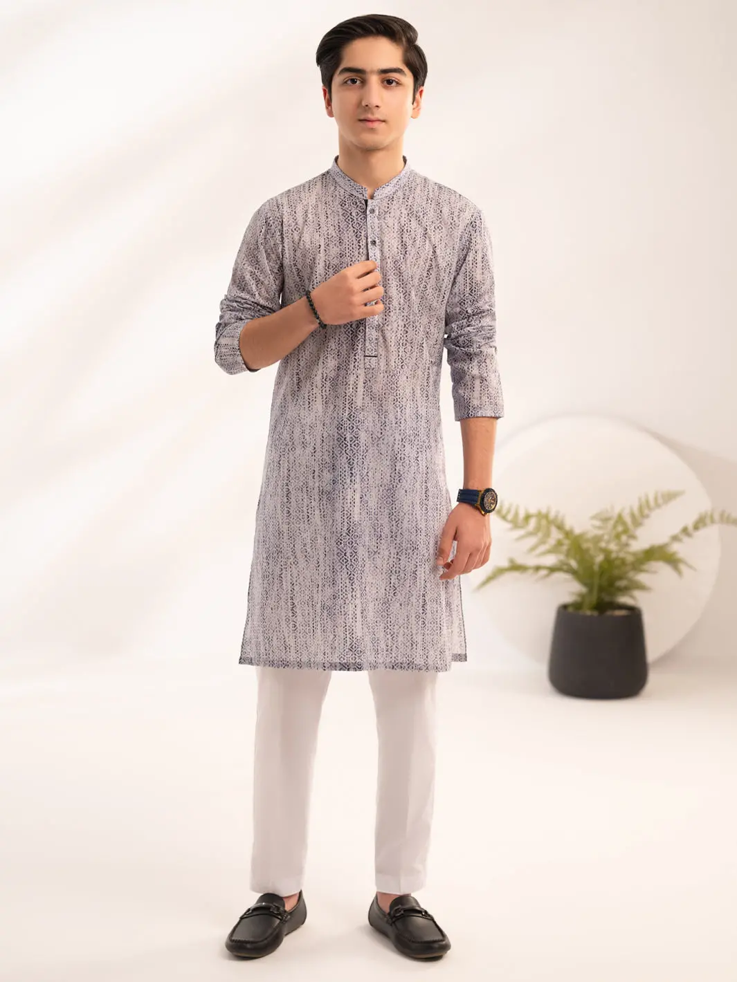 Purple Cotton Kurta - Alt-K-069 1