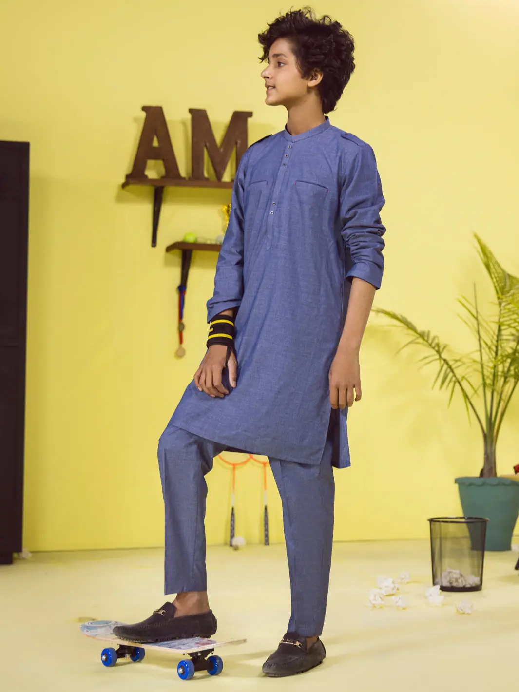 Blue Boy Kurta Trouser - Alt-Kt-006 1