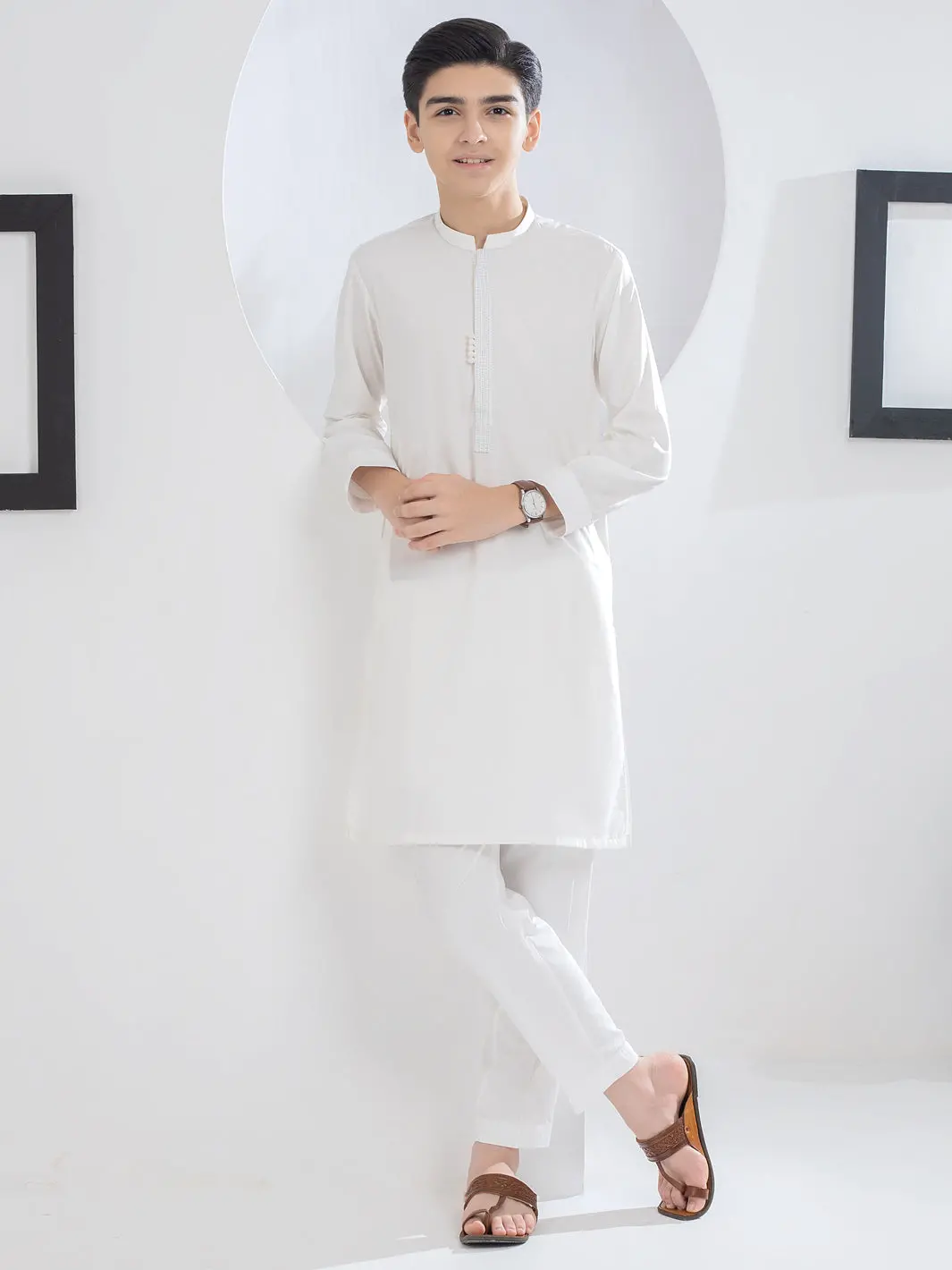 Off White Blended Kurta Trouser - Alt-Kt-038 1