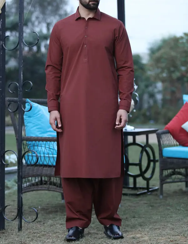 Copper Kameez Shalwar - Alwa-Ks-052 1