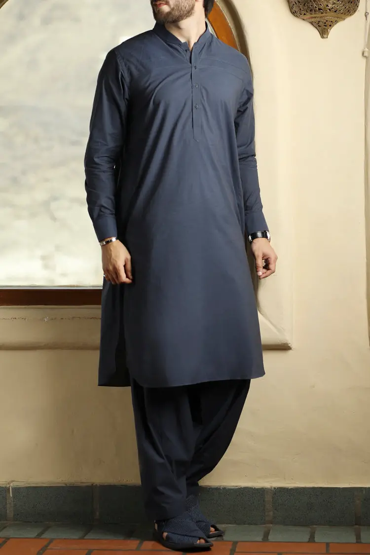 Blue Kameez Shalwar - Alwa-Ks-091 1