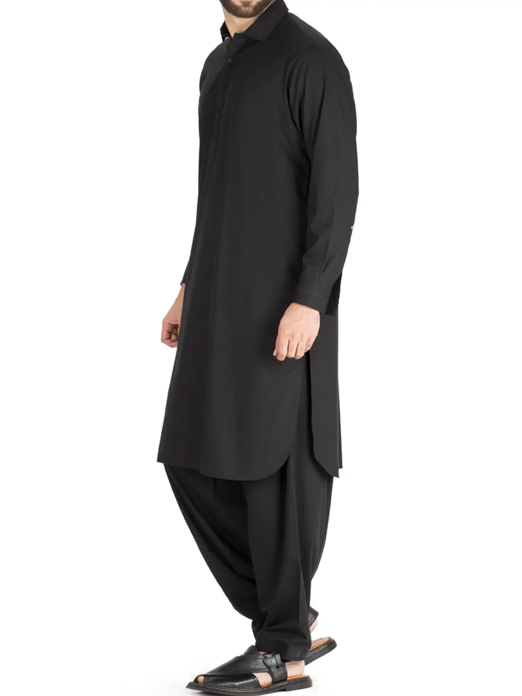 Black Blended Kameez Shalwar - Alwa-Ks-161 1
