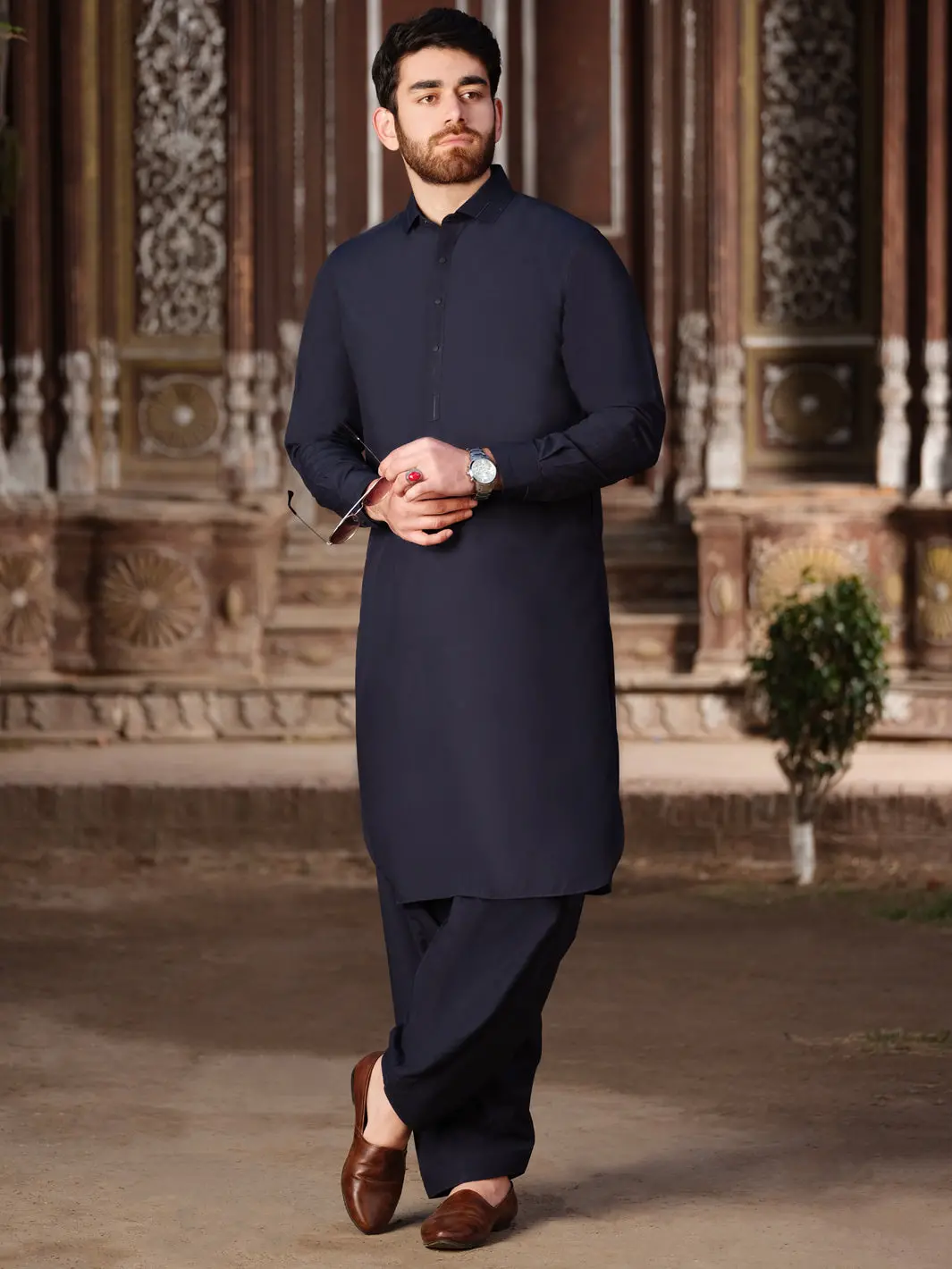Blue Blended Kameez Shalwar - Alwa-Ks-200 1