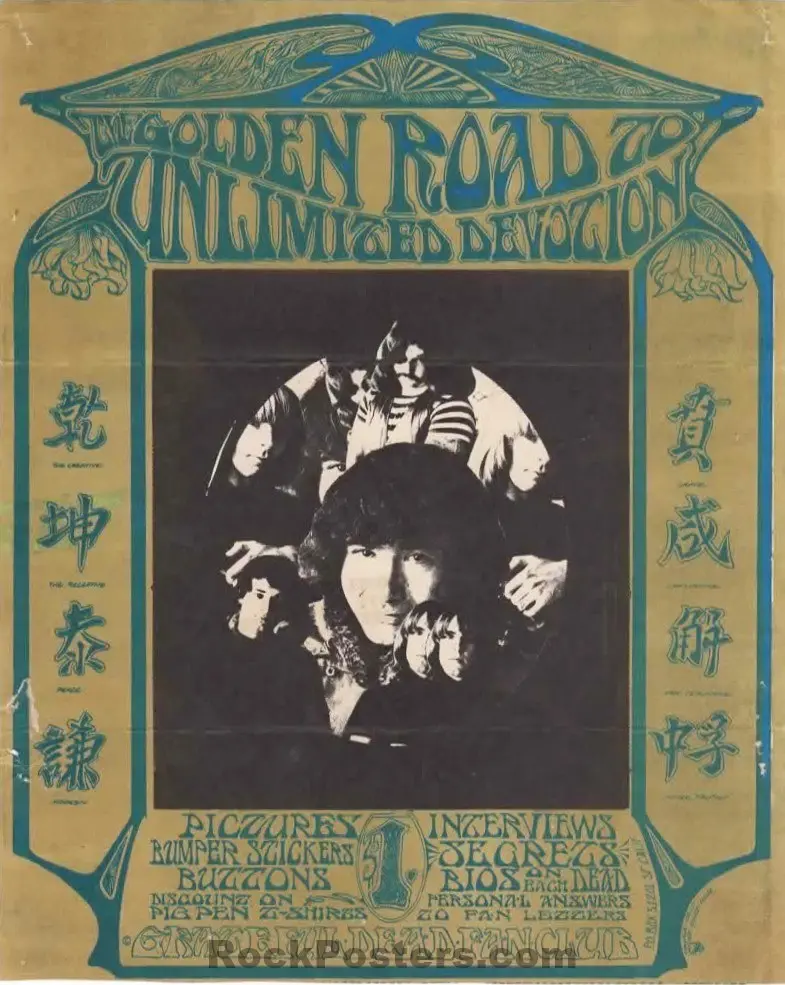 Aor 2.192 - Grateful Dead Fan Club - 1967 Handbill/Mailer - Rough 1