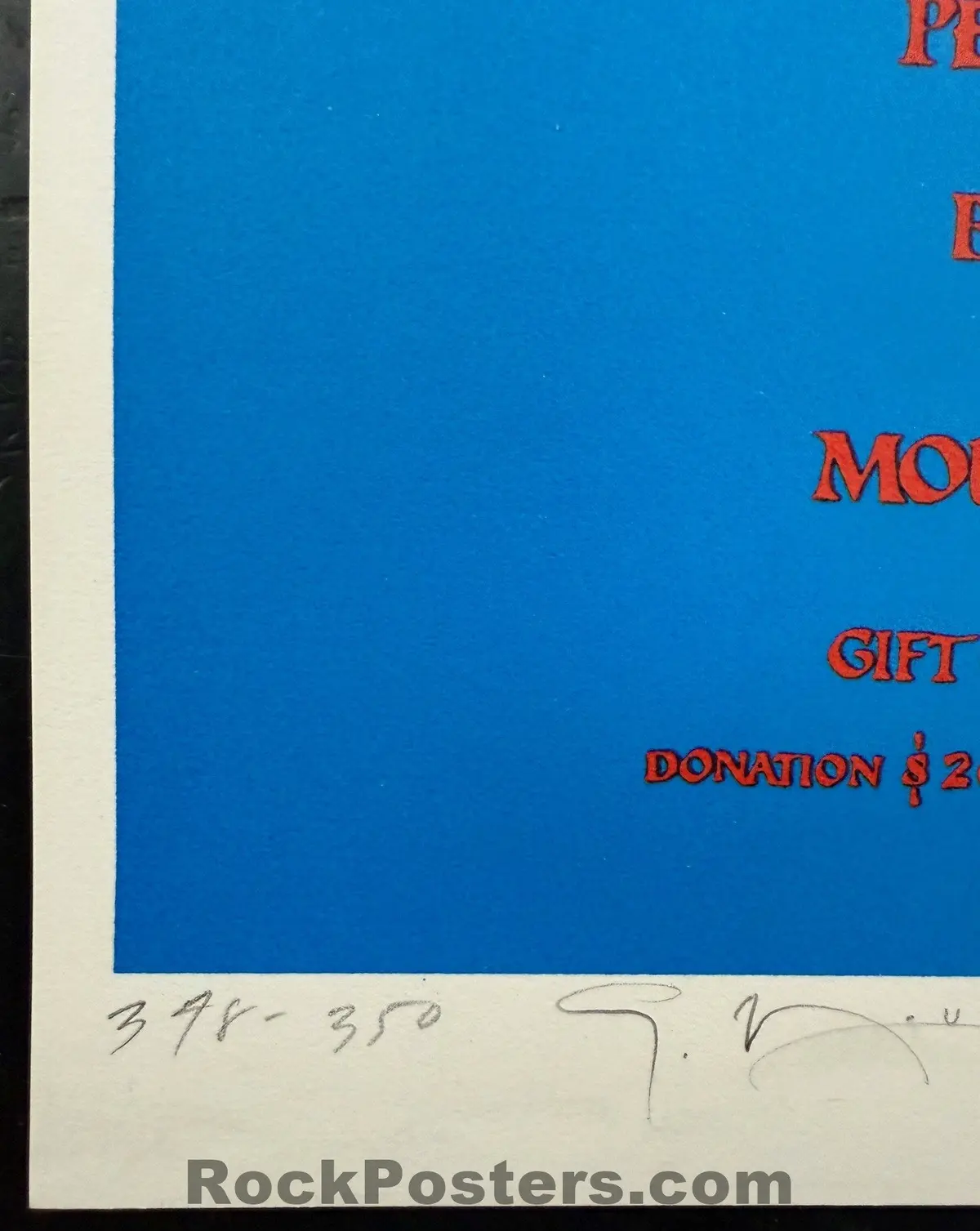 Auction - Artist Rights Today - Jerry Garcia - Griffin, Wilson, Kelley - Mouse & Moscoso Signed - 1989 Poster - Near Mint 2