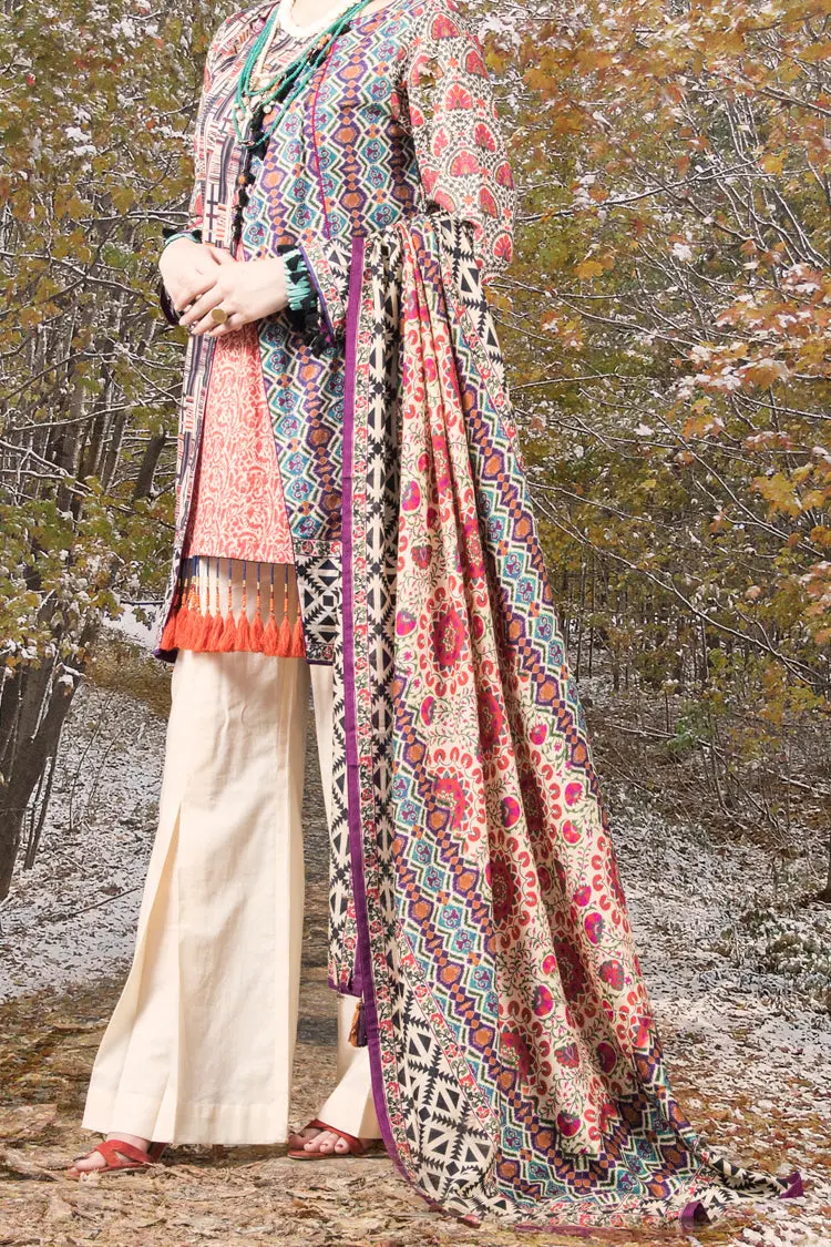 Orange Cambric 3Pc Unstitched - Awp-3Ps-170 1