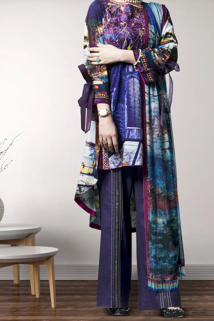 Purple 3Pc Stitched - Awp-3Ps-174 1