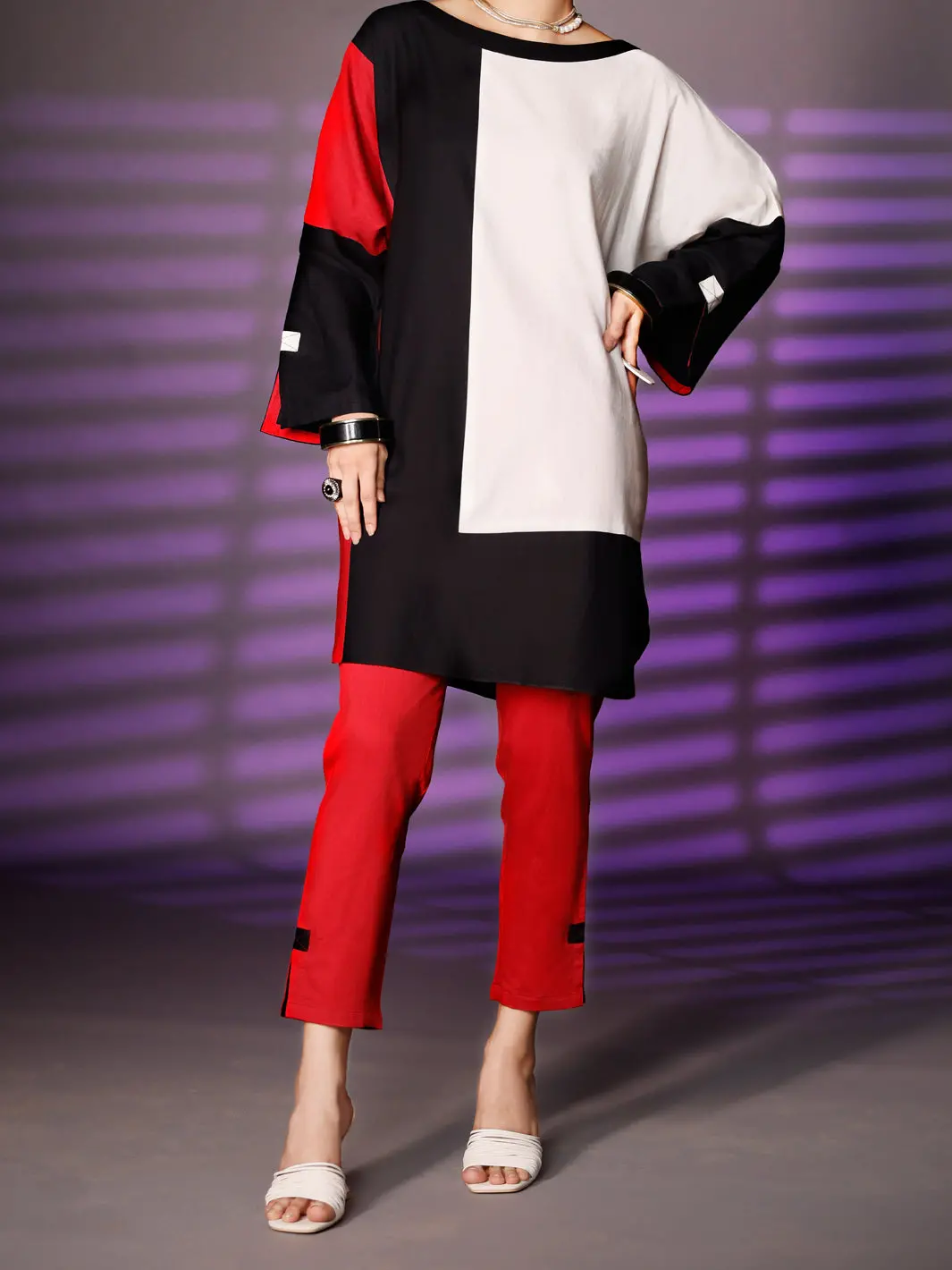 Red & Black 2Pc Stitched - Awp-2Ps-306 1