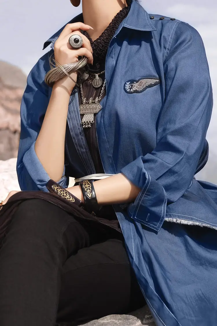 Blue Denim Jacket - Jt-247 1