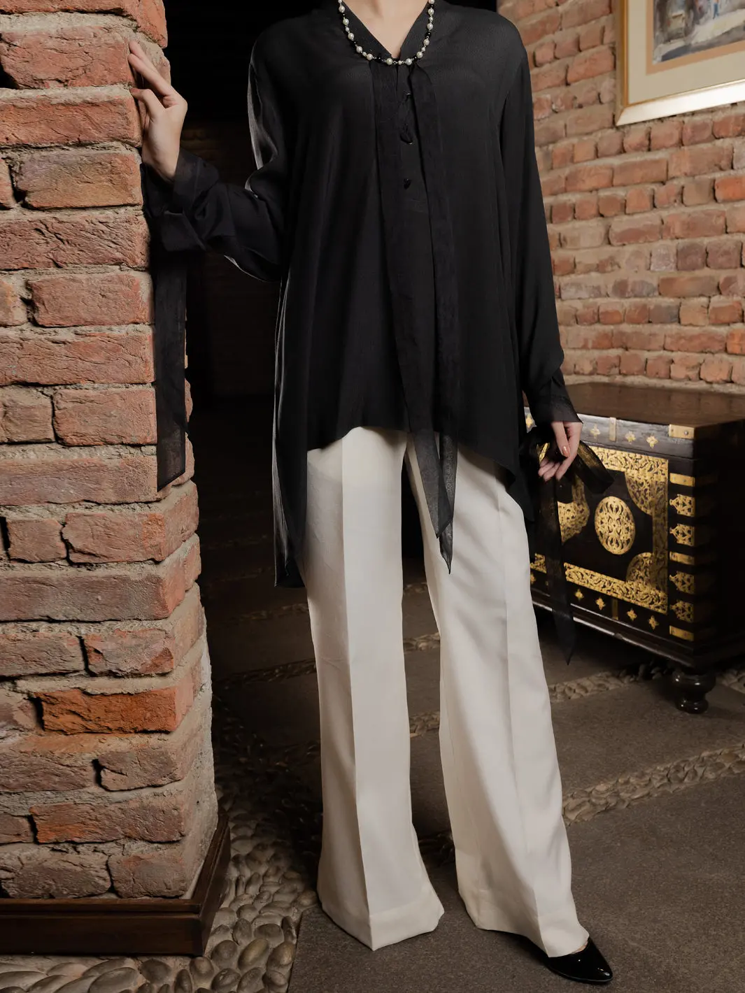 Charcoal Kurti - Awp-Lk-602 1