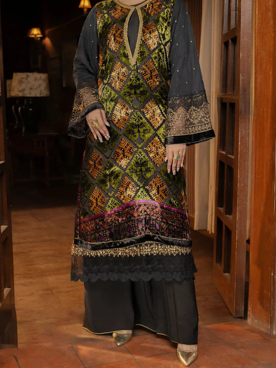 Black Palachi Kurti - Awp-Lk-743 1