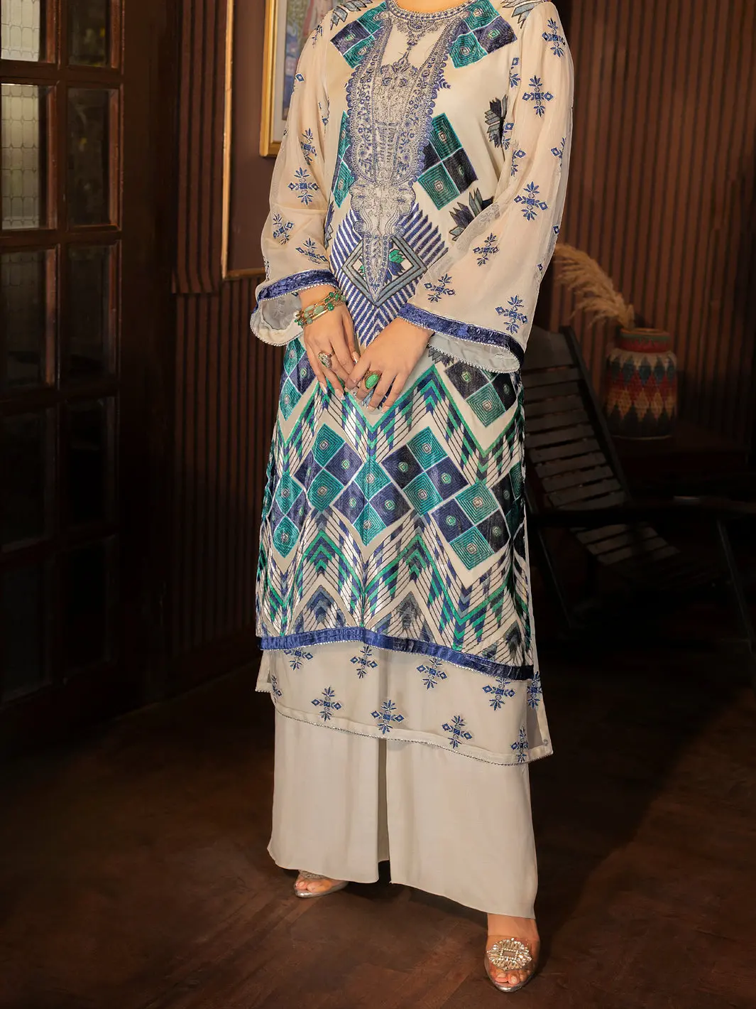 Grey Palachi Kurti - Awp-Lk-745 1