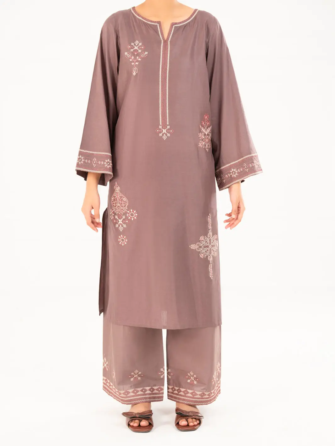 Brown Cambric Kurti - Awp-Lk-850 1