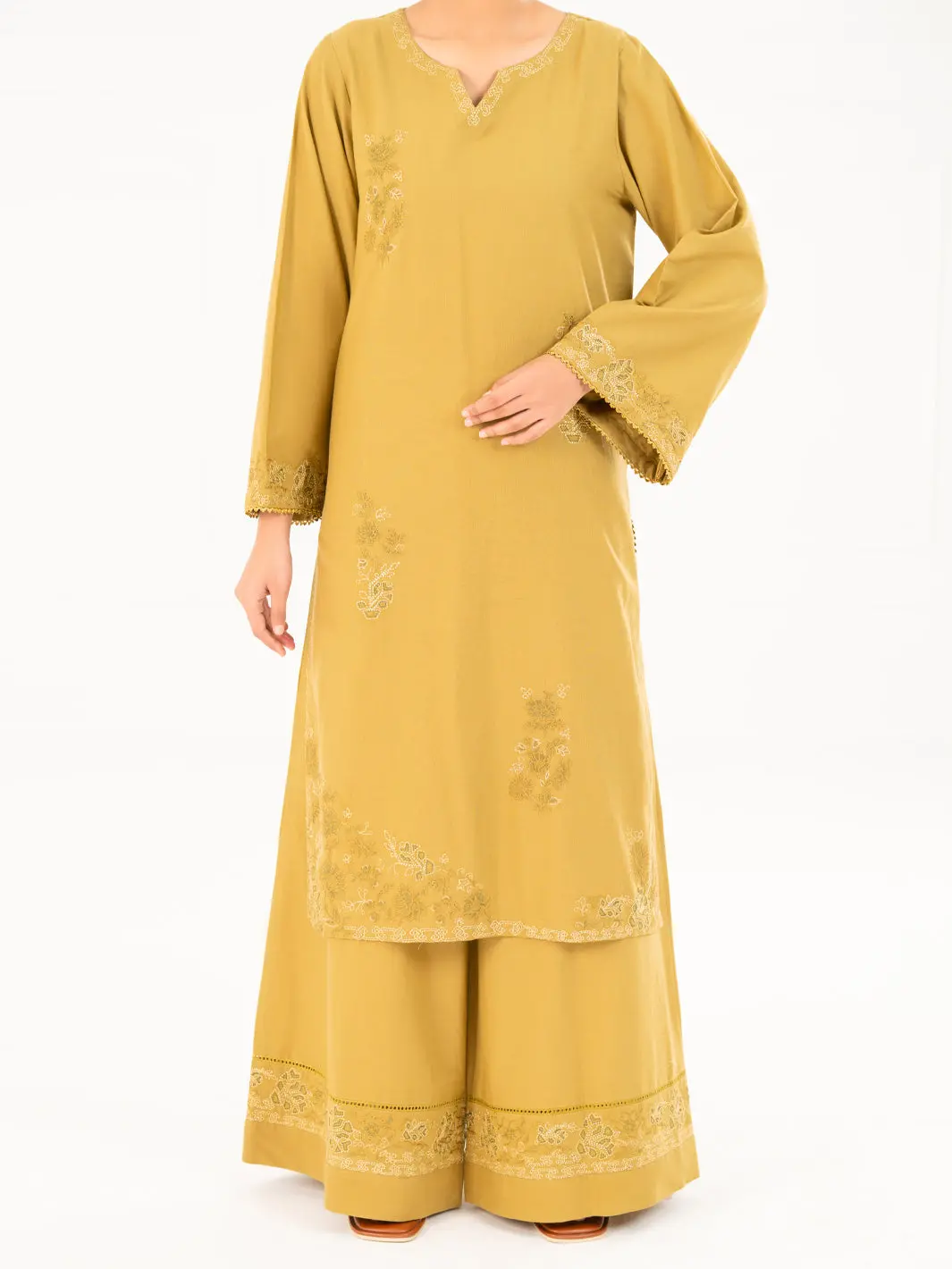 Mehndi Green Cambric Kurti - Awp-Lk-851 1
