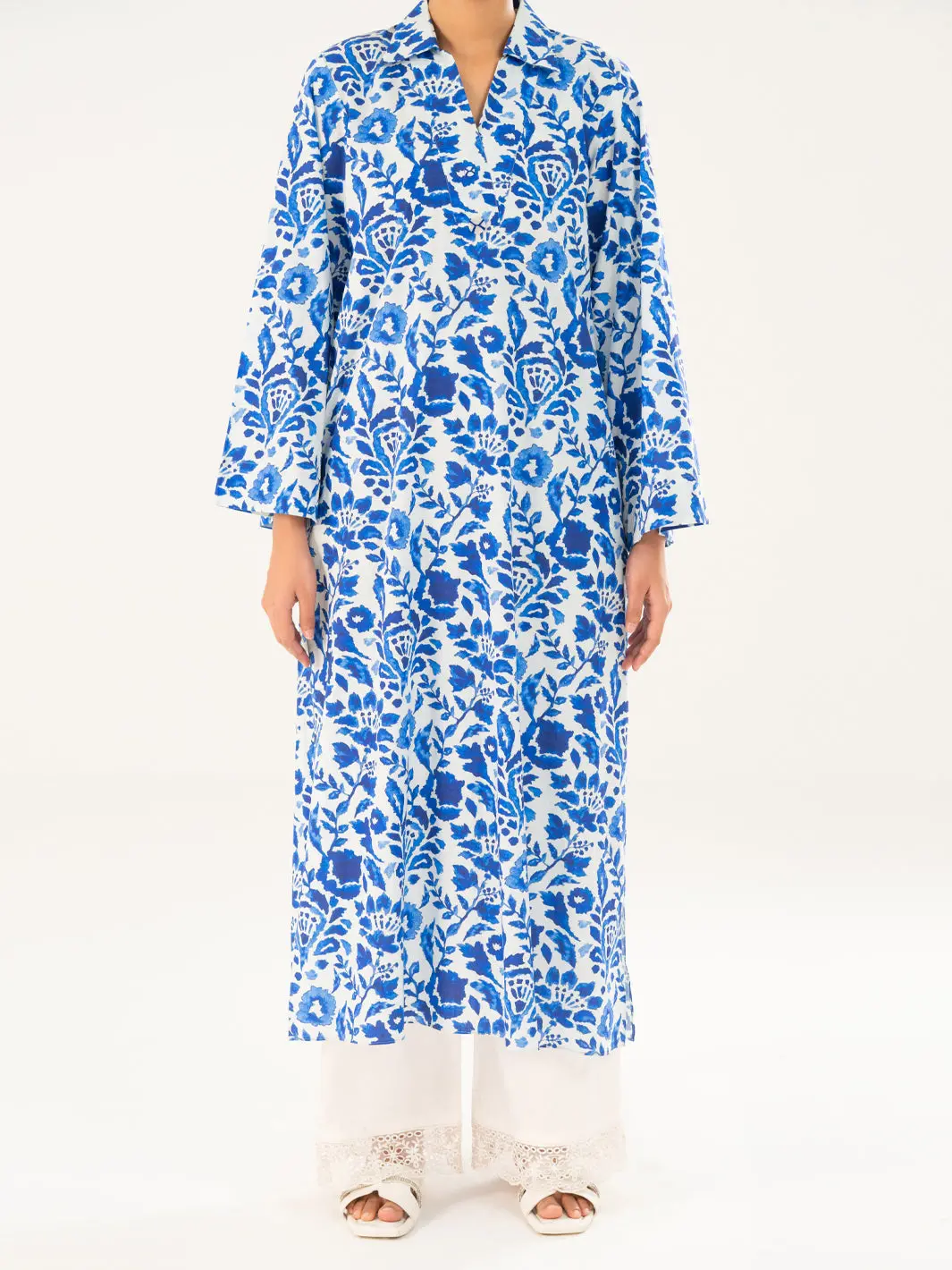 Navy Blue Cambric Kurti - Awp-Lk-909 1