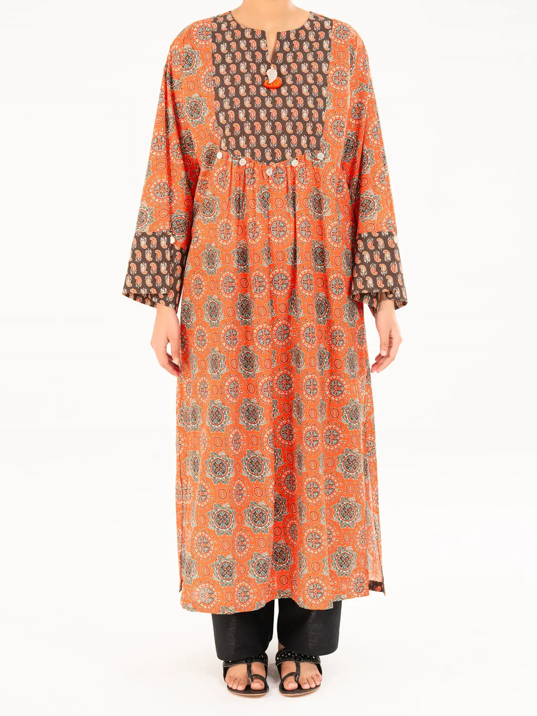 Orange Cambric Kurti - Awp-Lk-911 1