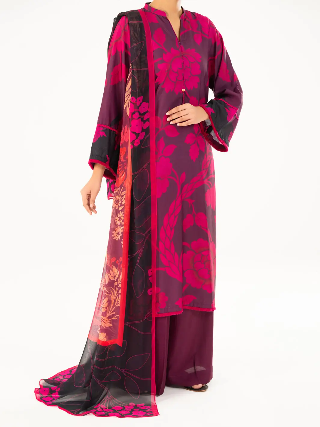 Purple Cambric 2Pc Unstitched - Awp-Lkd-842 1