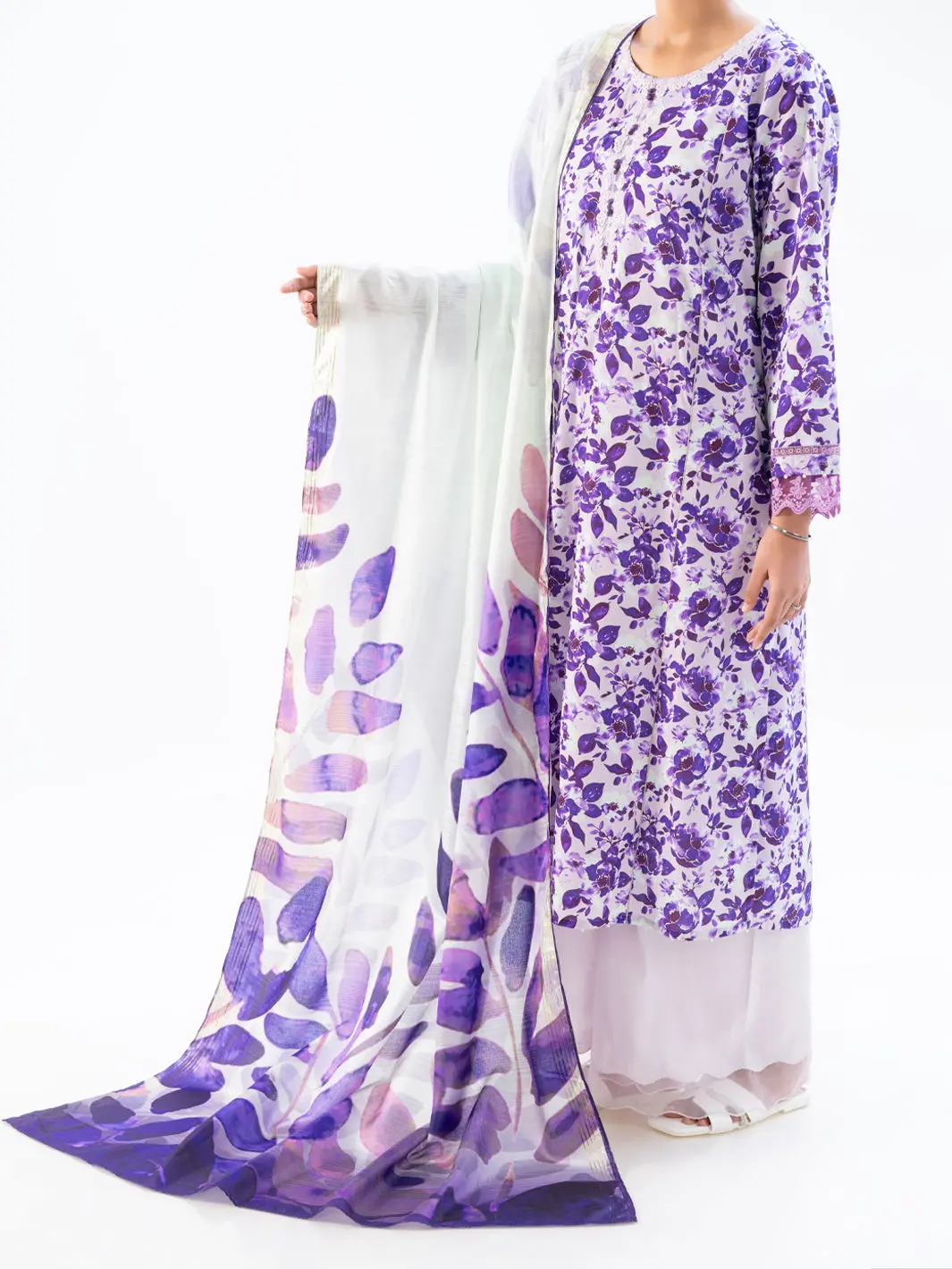 Purple Cambric 2Pc Unstitched - Awp-2Ps-Lkd-Un-902 1