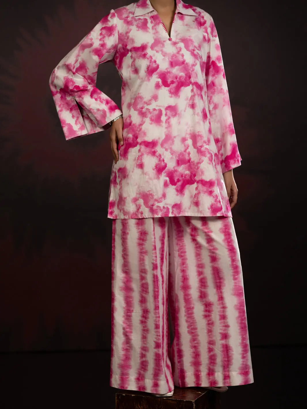 Pink Cambric 2Pc Stitched - Awp-2Ps-Lks-820 1