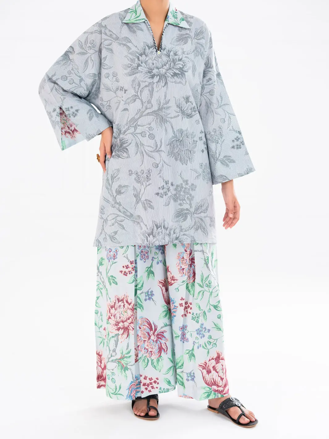 Grey Cambric 2Pc Stitched - Awp-2Ps-Lks-896 1