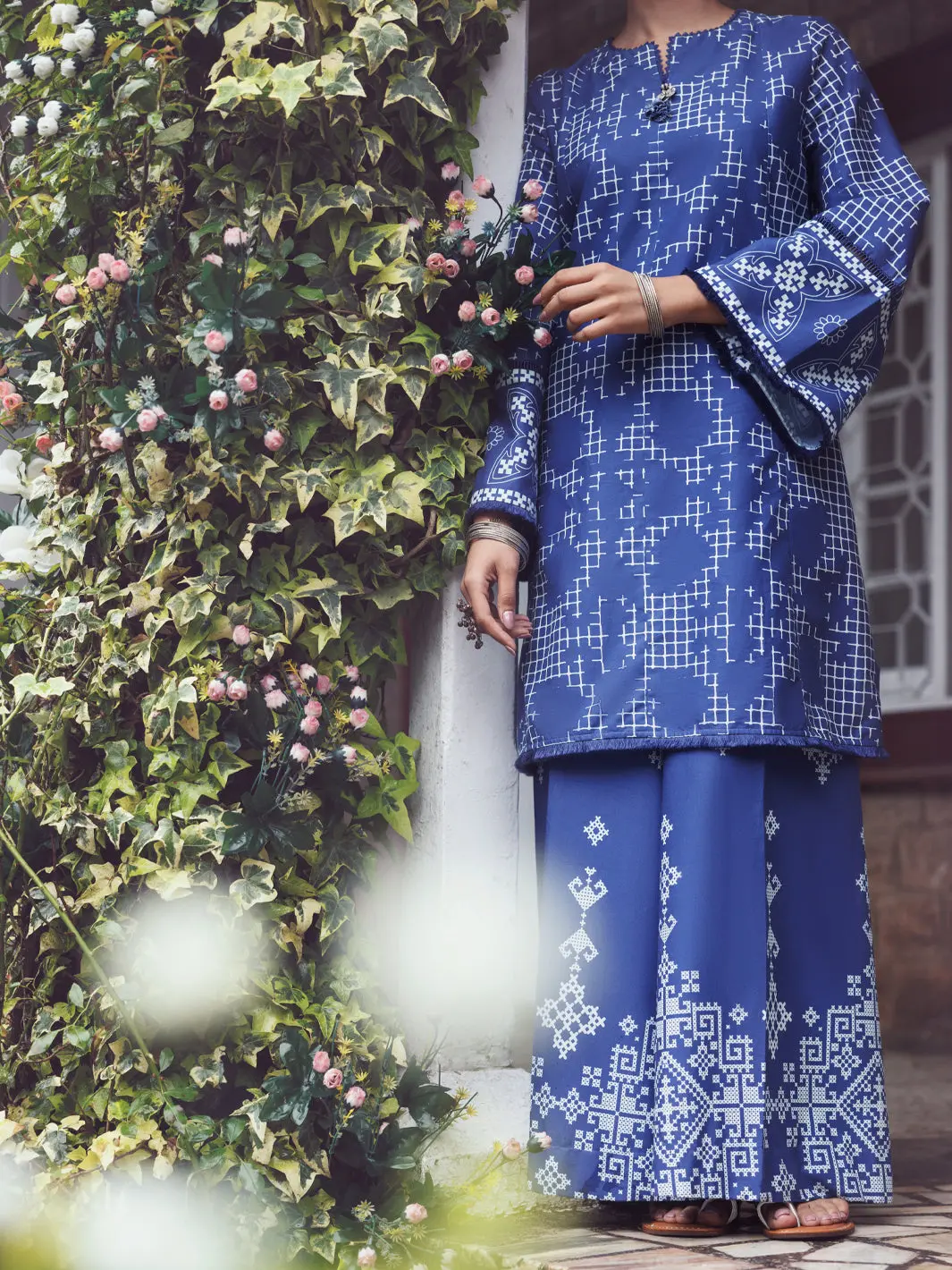 Blue Cambric 2Pc Stitched - Awp-2Ps-Lks-898 1