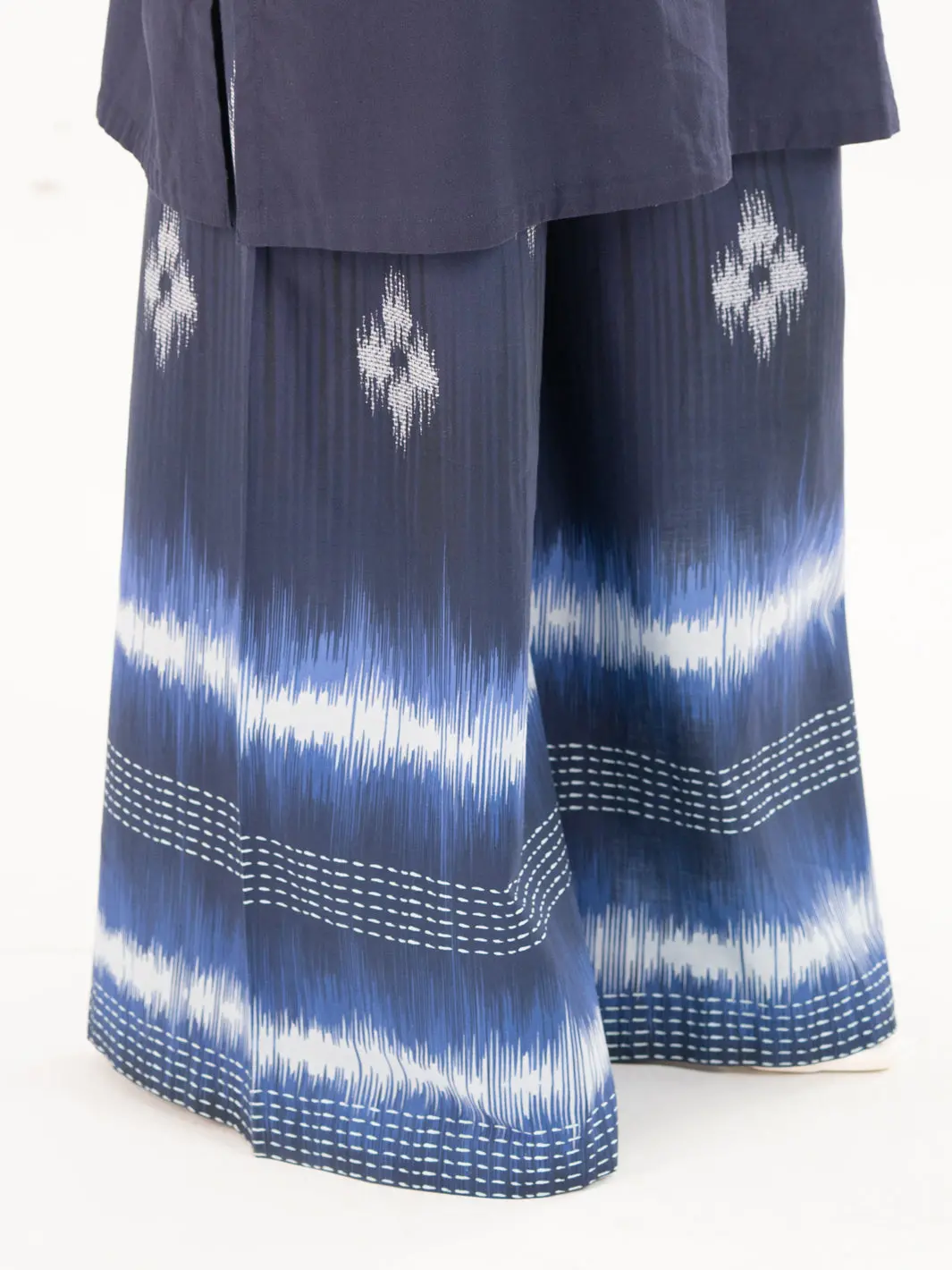 Navy Blue Cambric Trousers - Al-T-Sp-767 1