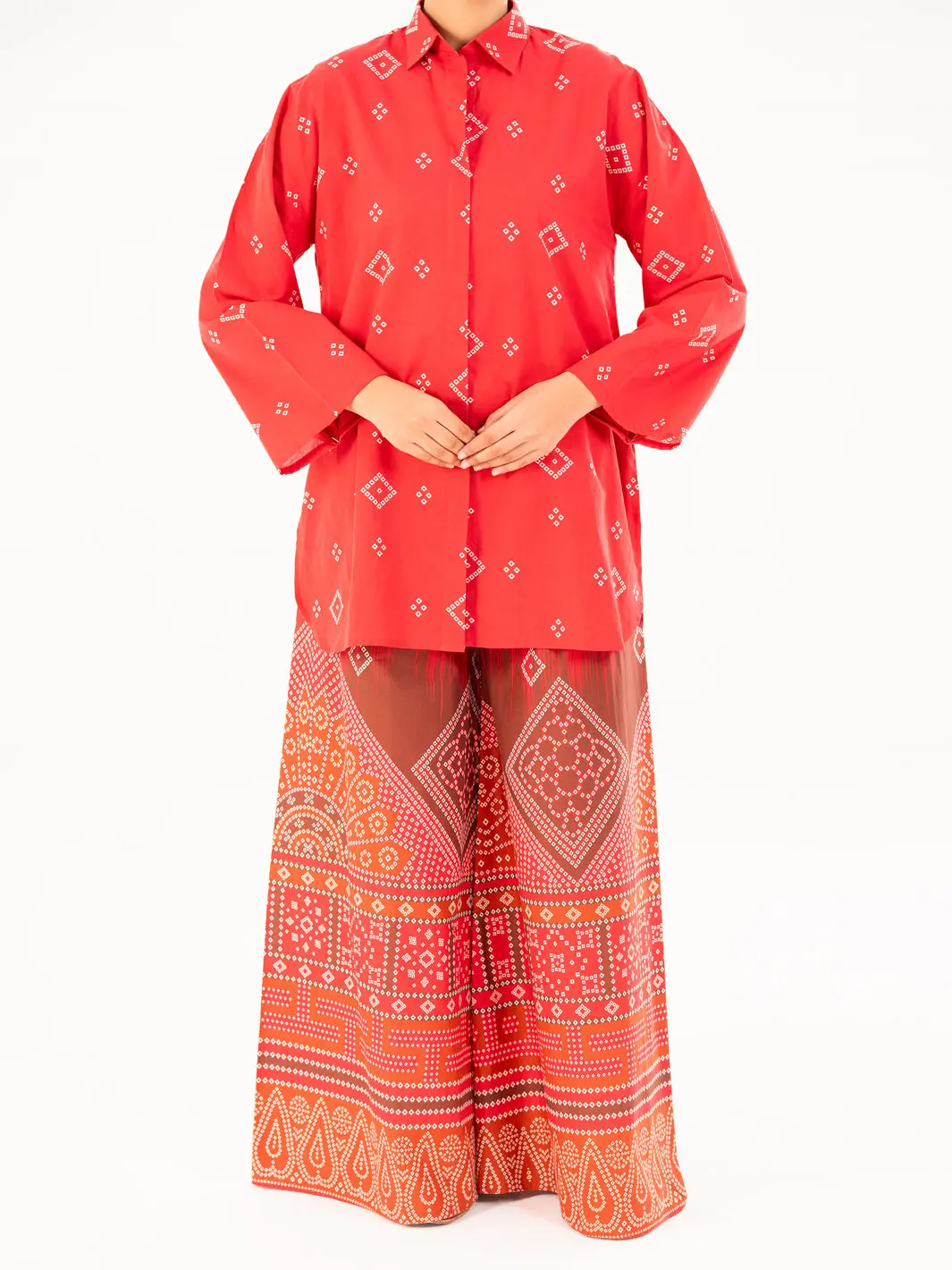 Red Cambric Kurti - Awp-Lk-846 1