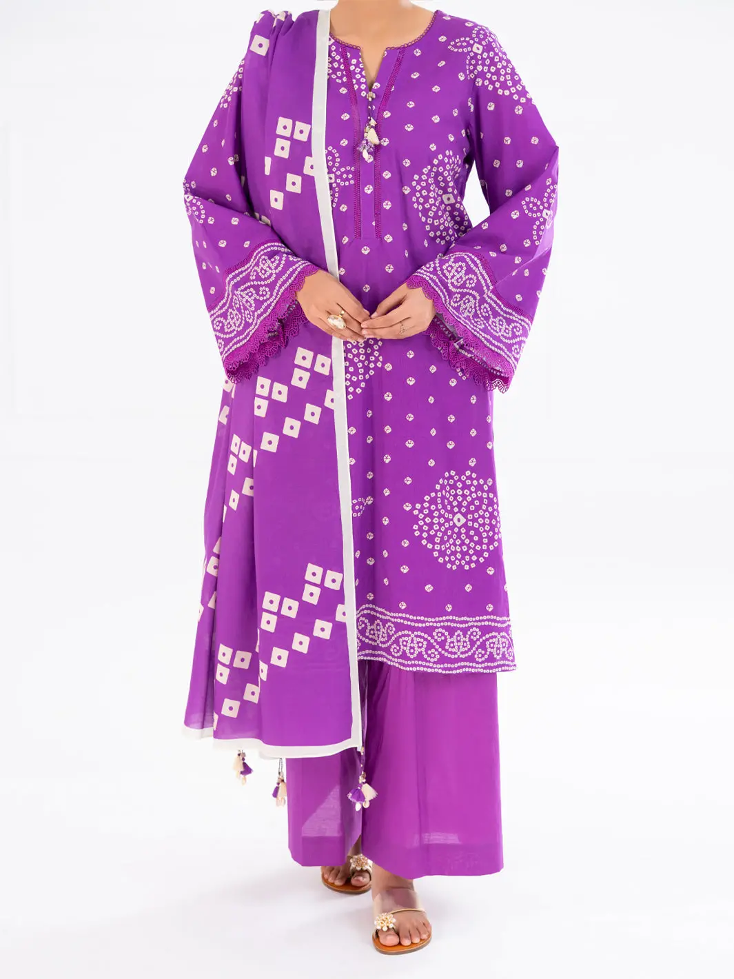 Light Purple Cambric 2Pc Unstitched - Awp-2Ps-Slkd-Un-831 1