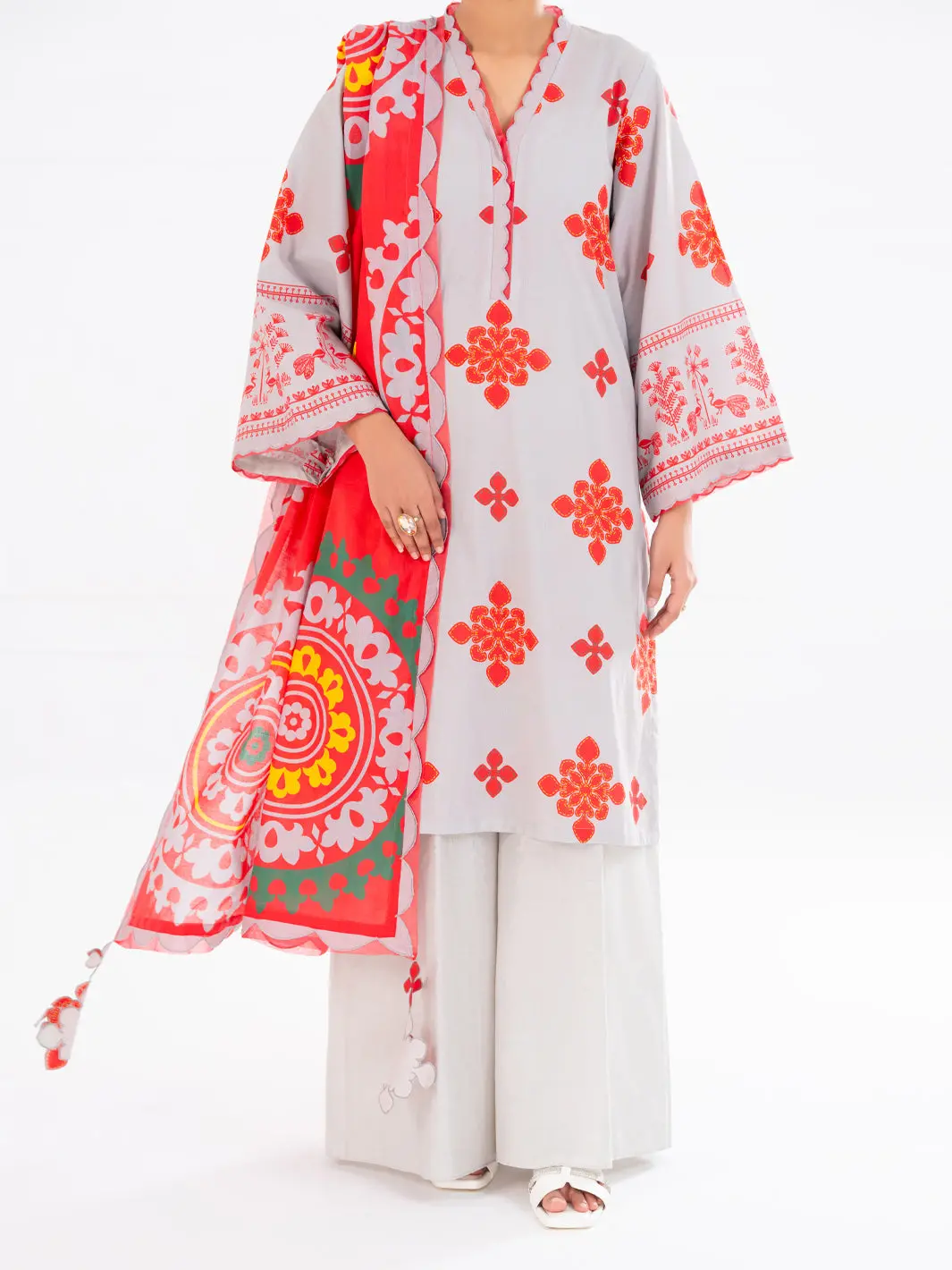 Light Pink Cambric 2Pc Unstitched - Awp-2Ps-Slkd-Un-832 1