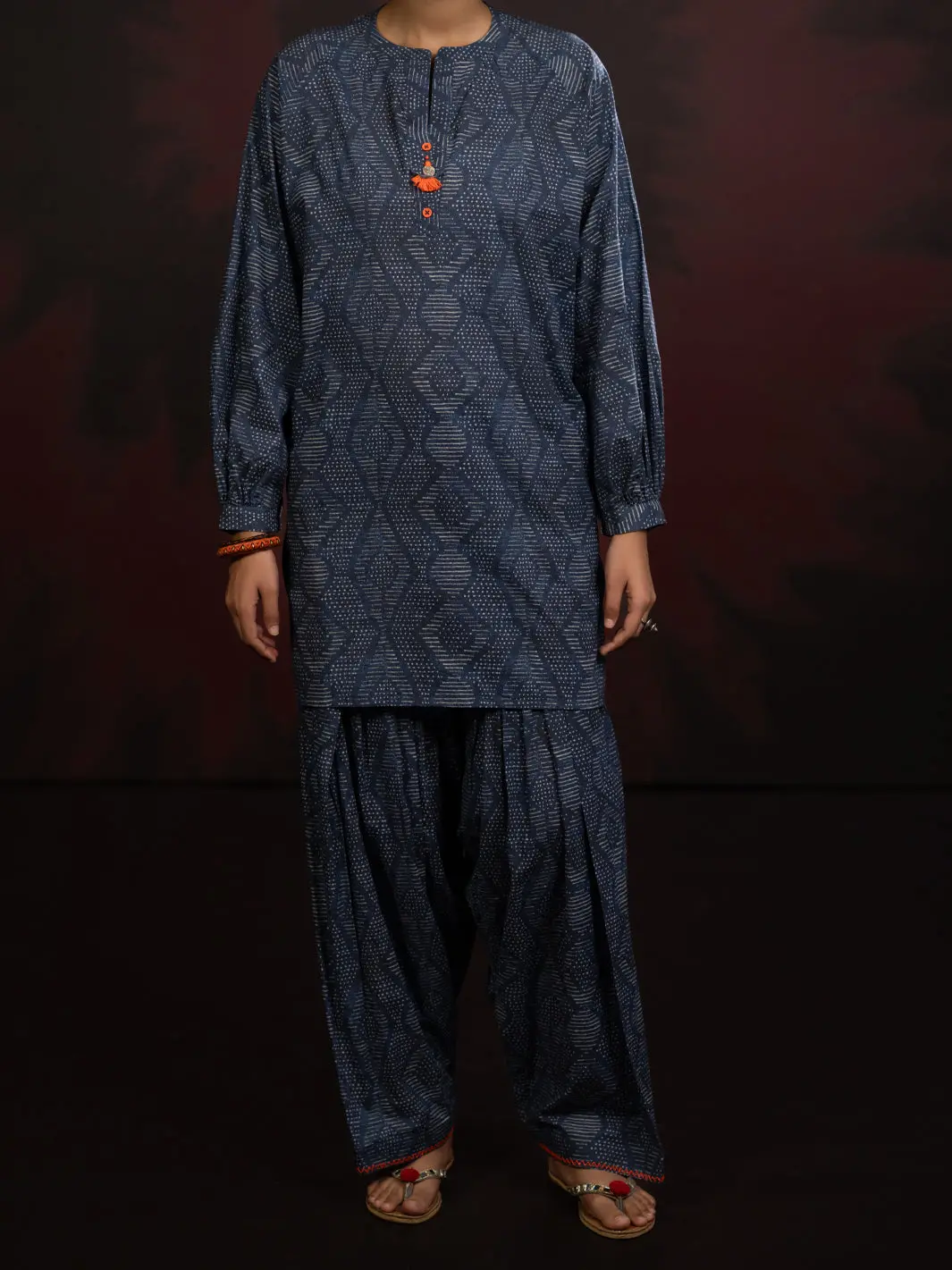 Charcoal Cambric Co-Ord Set - Awp-2Ps-Slks-807 1