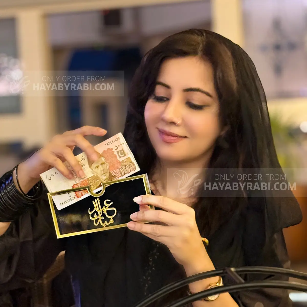 Acrylic Eidi Envelopes Full | Elegant Eid Mubarak Gift Envelopes 1