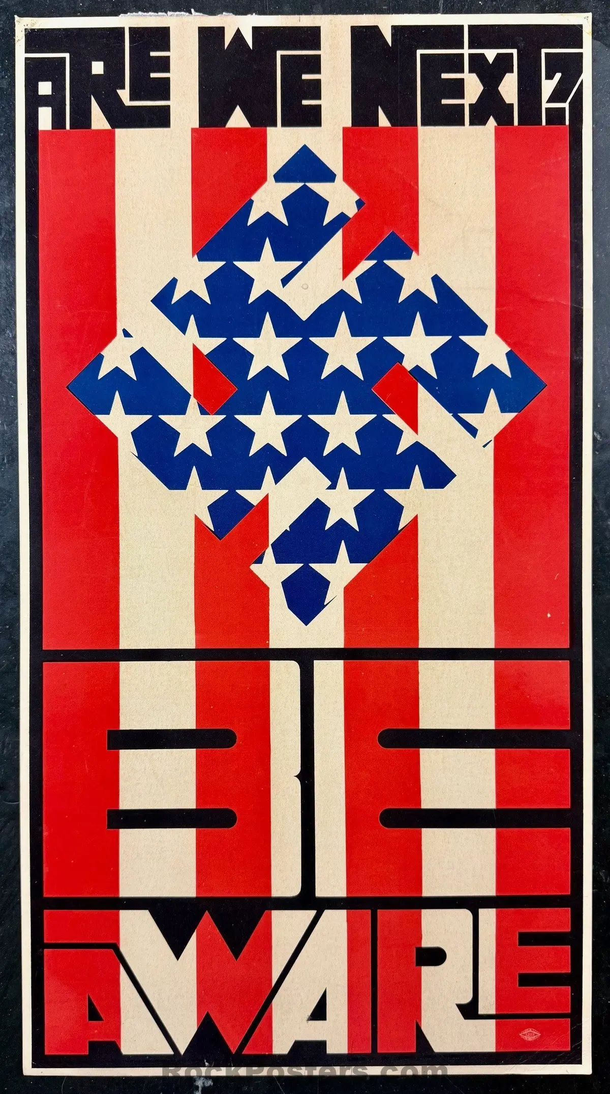 Auction - Aor 2.363 - Wes Wilson - Are We Next? - 1964 Poster - Excellent 1