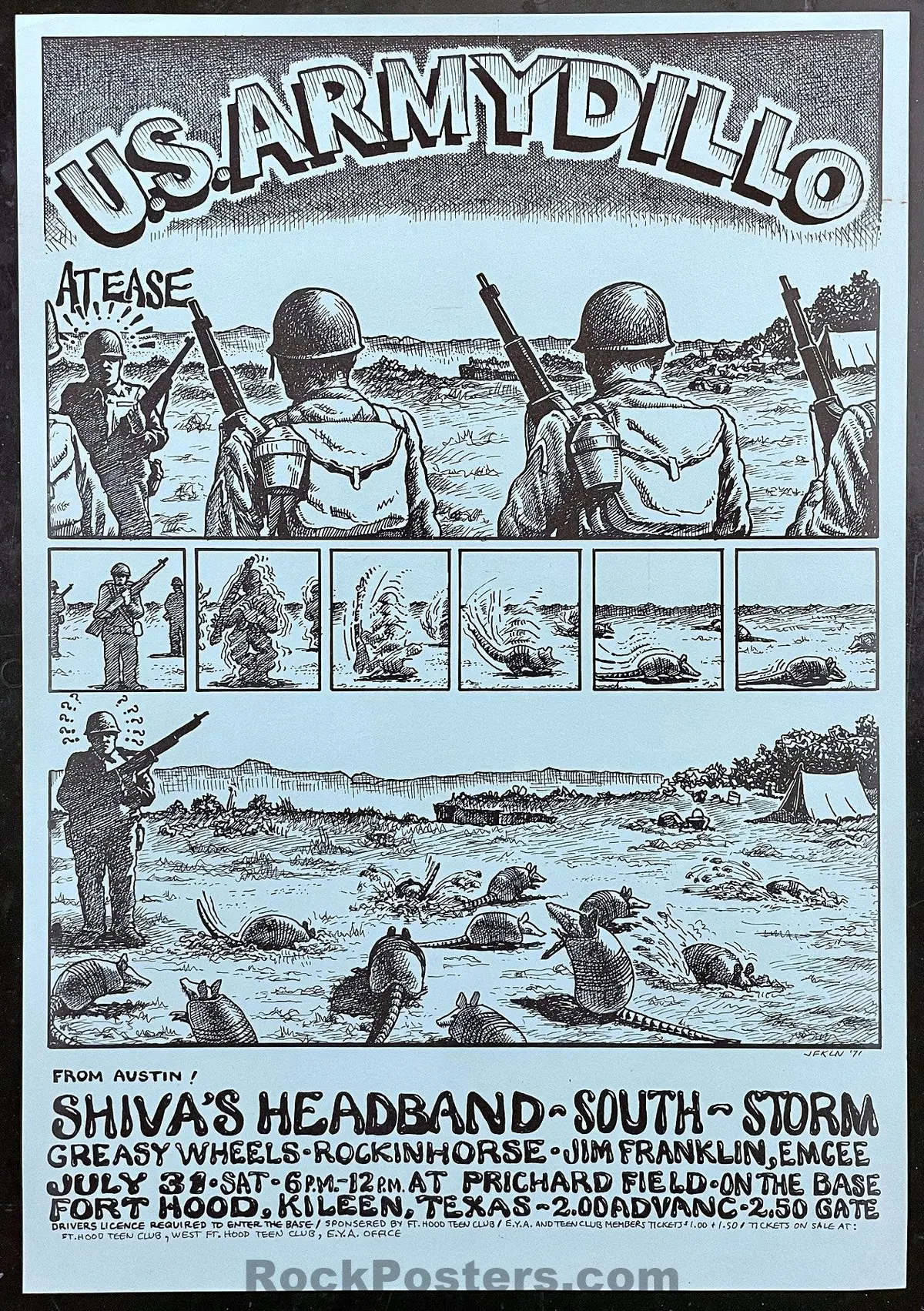 Auction - Aor 4.173 - Shiva's Headband - Jim Franklin -  1971 Poster - Near Mint 1