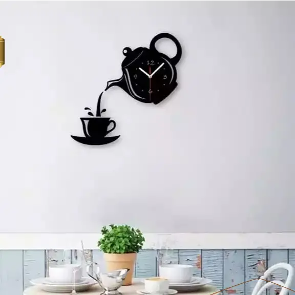 Kettle Tea Wall Clock For Kitchen And Home 2