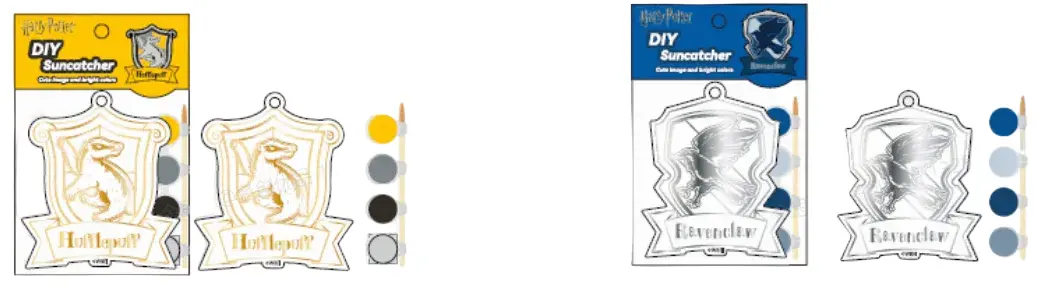 Harry Potter Coloring Suncatcher (2 Assorted Models)(B) 1