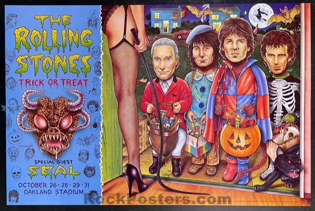 Auction - Bgp-100 - Rolling Stones - 1994 Poster - Oakland Stadium - Excellent 1