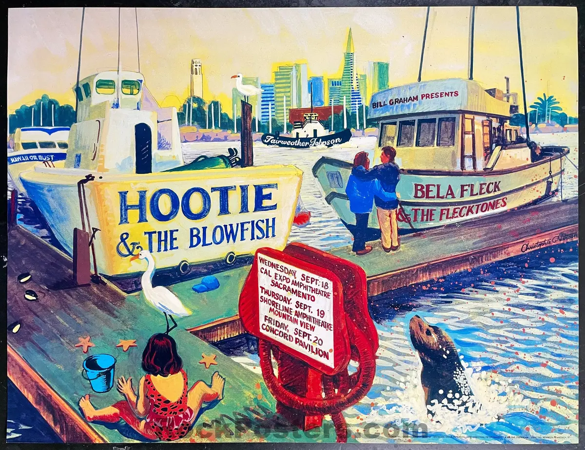 Bgp-156 - Hootie & The Blowfish - 1996 Poster - Cal Expo Amphitheater - Near Mint Minus 1