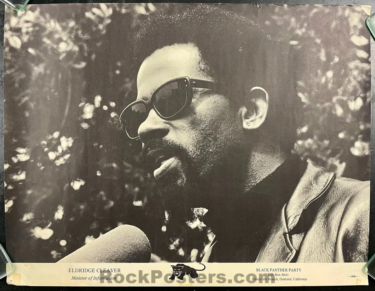 Auction - Black Panther Party - Eldridge Cleaver - Political Poster - Excellent 1