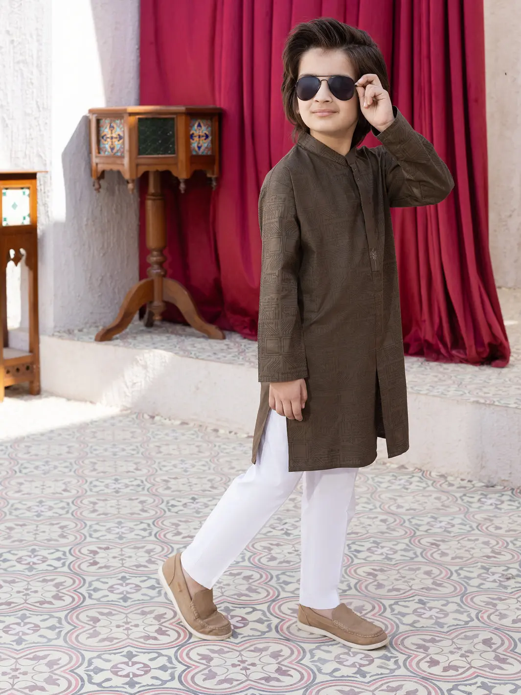 Kahi Green Cotton Kurta - Alby-K-005 1