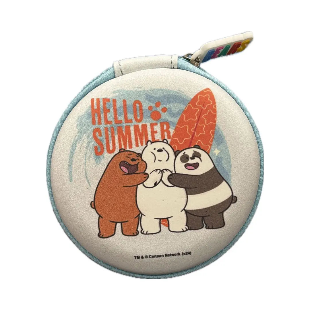 We Bare Bears Seaside Music Festival Round Electronic Accessories Case 1
