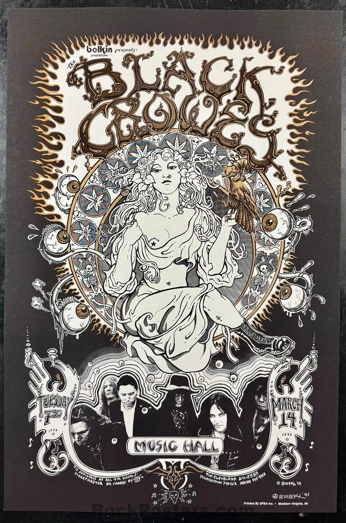 Auction - Black Crowes - Oasis -  Los Angeles '01 - Emek - 1St Edition - Mint 1