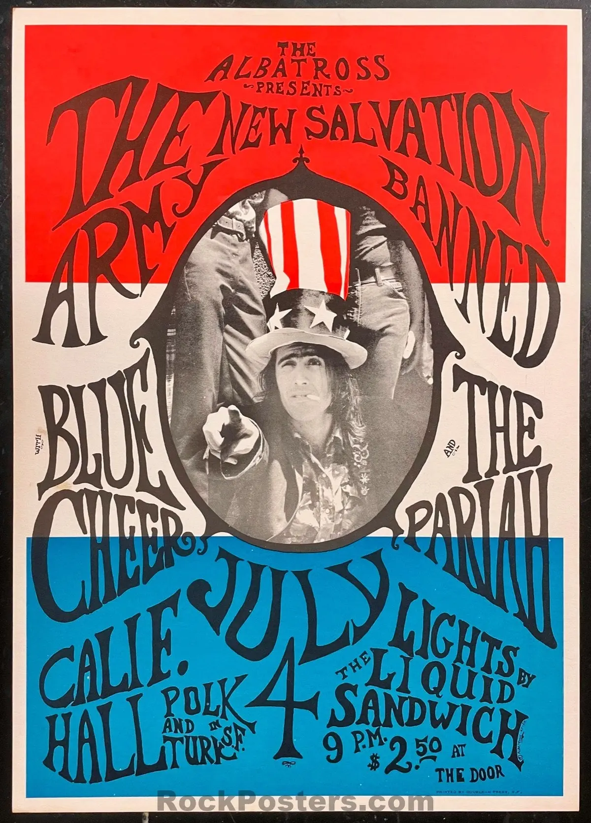 Auction - Blue Cheer - 1967 Poster - California Hall - Near Mint Minus 1