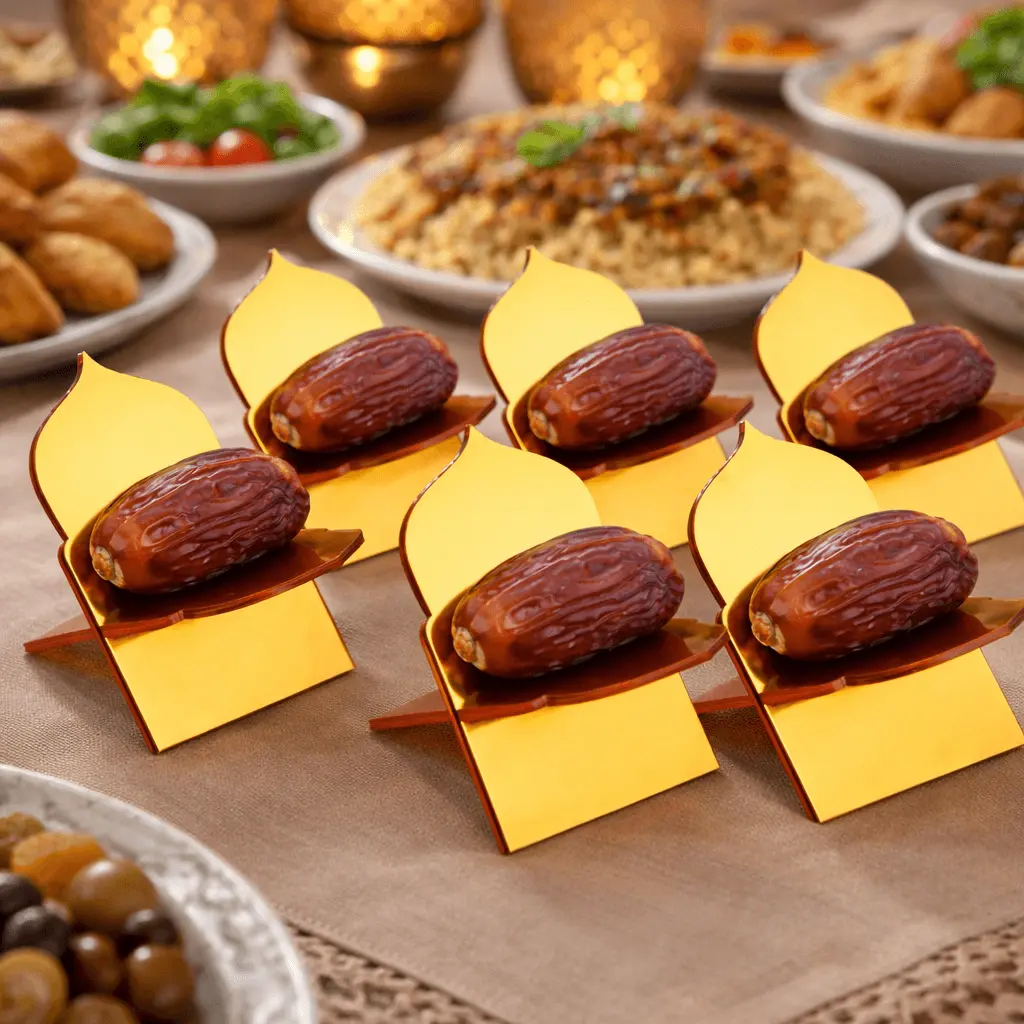 Ramadan Mini Kjhajoor Acrylic Holder Set 1