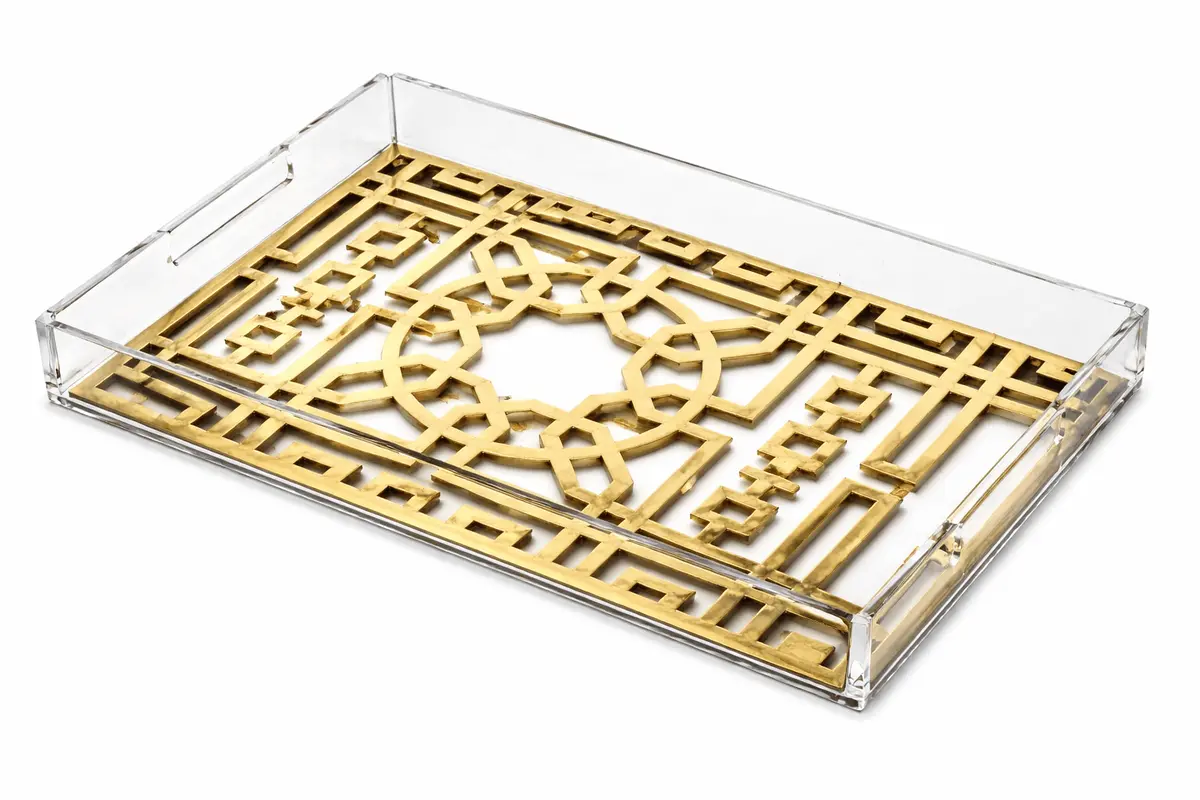 Crystal Edge Luxury Acrylic Tray-Celt02 1