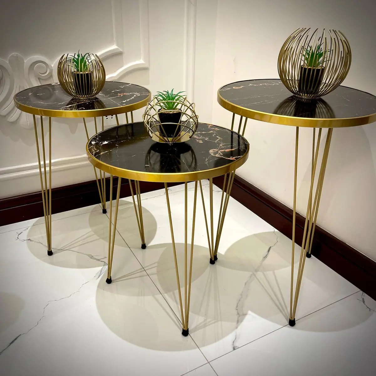 Modern Coffee Table – Nesting End Table & Side Table Set For Stylish Living 1