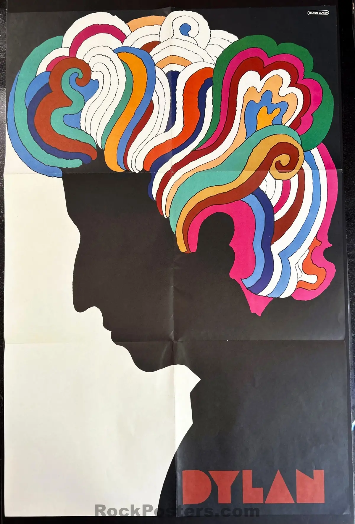 Auction - Bob Dylan - Original 1967 Poster - Milton Glaser - Excellent 1