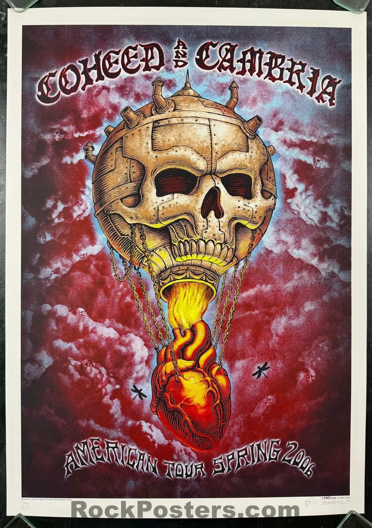 Auction - Coheed & Cambria -  American Tour '06 - Blood Variant - Edition Of 20 - Emek - Mint 1