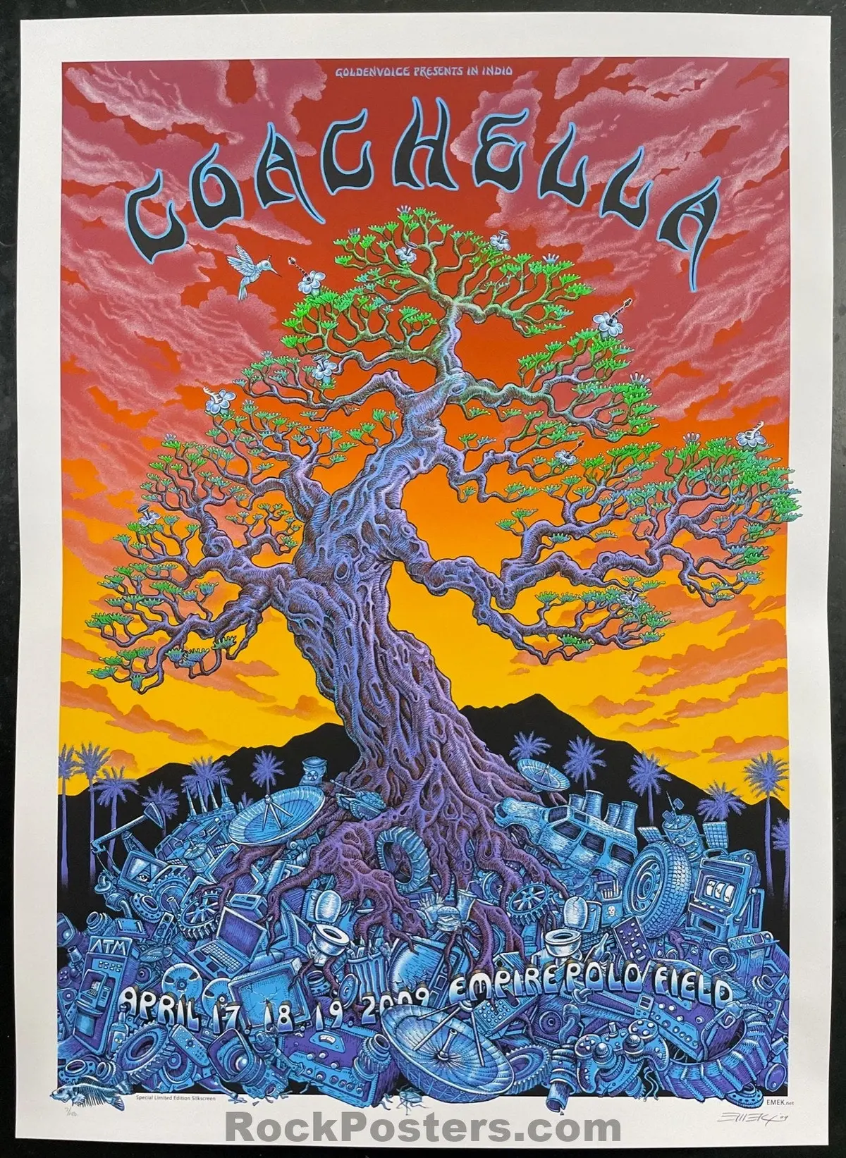 Auction - Coachella - Indio '09 - Emek - Sunset - Artist Edition Of 100 - Mint 1