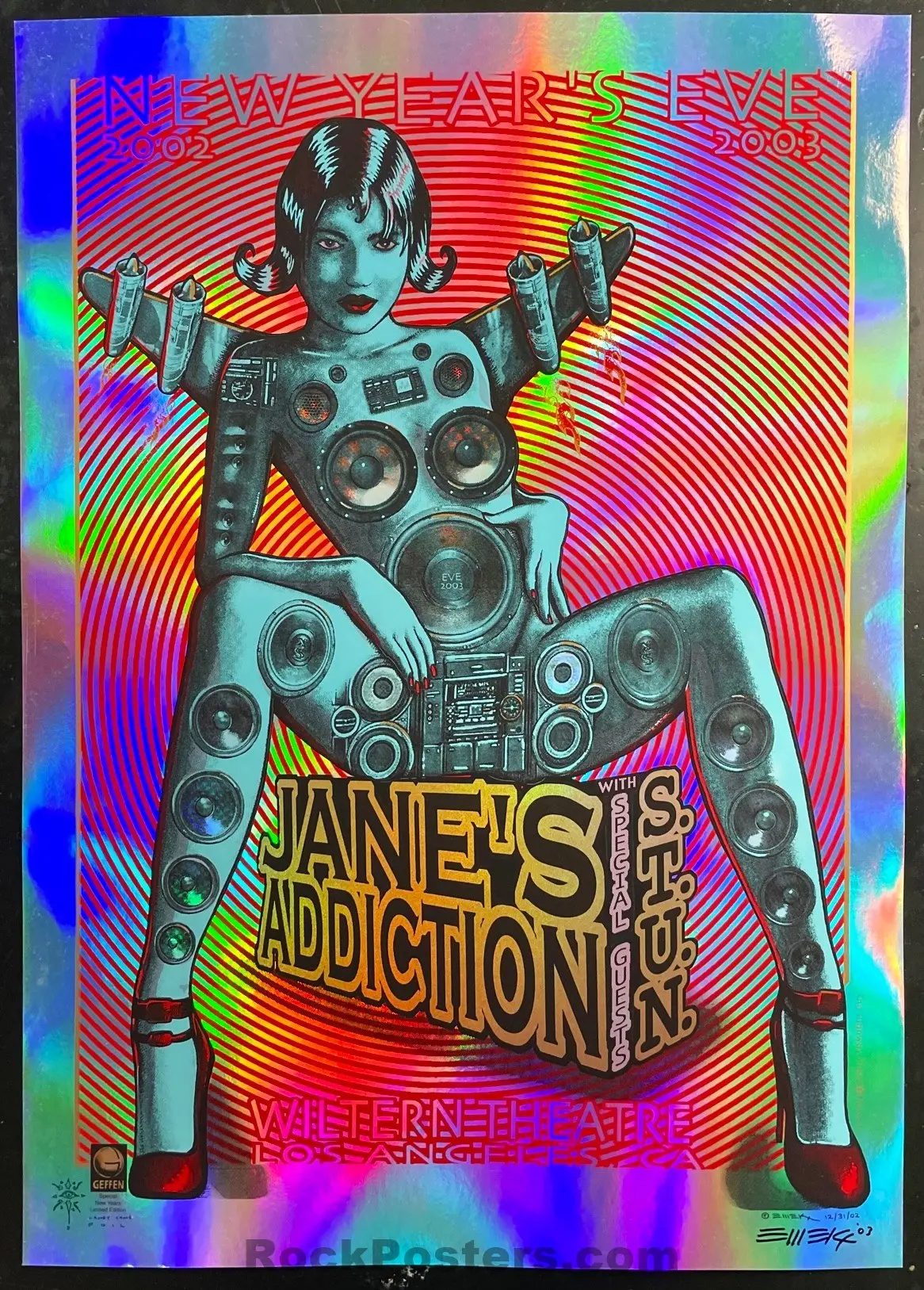 Auction - Jane's Addiction - Los Angeles '03 - Emek - Foil Variant Edition - Near Mint 1